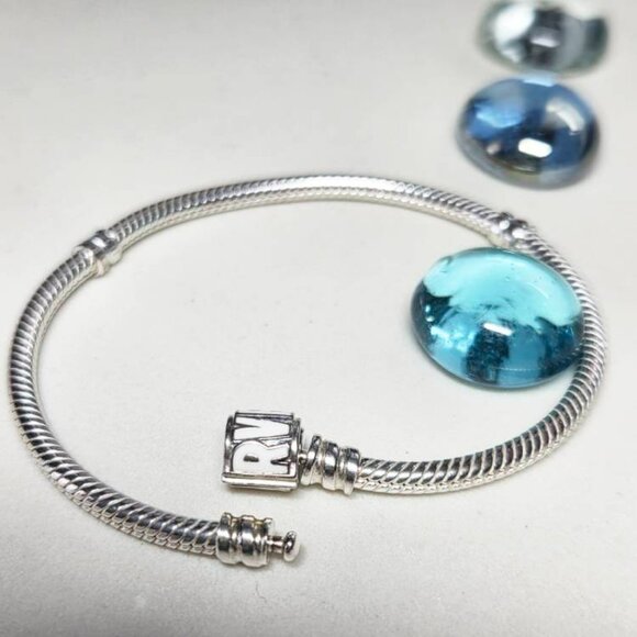 Authentic Pandora Marvel Clasp Bracelet Sterling Silver Retired 7 Inches - Picture 7 of 8